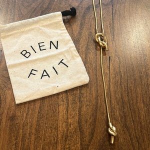 Madewell knot adjustable necklace